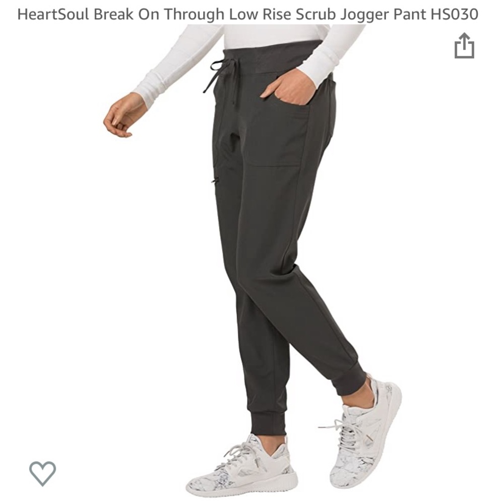 Gray jogger scrubs
